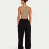 Base Racer Crop-Top für Damen – Graugrün Base Racer Crop-Top für Damen – Graugrün