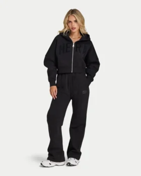 Damen 365 Cropped-Hoodie mit Reißverschluss
