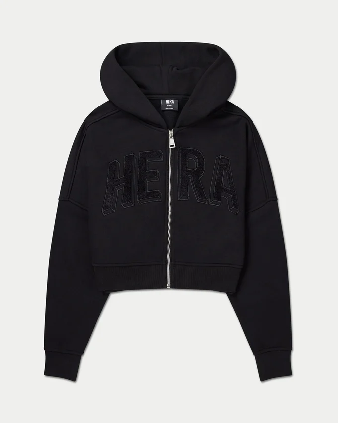 Damen 365 Cropped-Hoodie mit Reißverschluss Damen 365 Cropped-Hoodie mit Reißverschluss