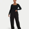 Damen-Basics: Dual-Wear-Langarm-Oberteil – schwarz Damen-Basics: Dual-Wear-Langarm-Oberteil – schwarz