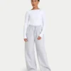 Damen-Basics: Dual-Wear-Langarm-Oberteil – Weiß Damen-Basics: Dual-Wear-Langarm-Oberteil – Weiß