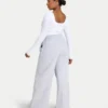 Damen-Basics: Dual-Wear-Langarm-Oberteil – Weiß Damen-Basics: Dual-Wear-Langarm-Oberteil – Weiß
