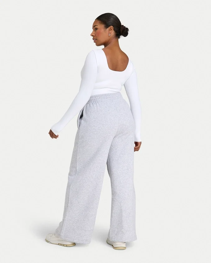 Damen-Basics: Dual-Wear-Langarm-Oberteil – Weiß Damen-Basics: Dual-Wear-Langarm-Oberteil – Weiß