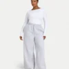 Damen-Basics: Dual-Wear-Langarm-Oberteil – Weiß Damen-Basics: Dual-Wear-Langarm-Oberteil – Weiß