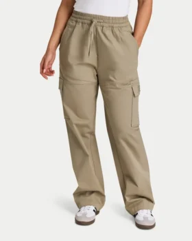 Damen-Cargohose – Graugrün