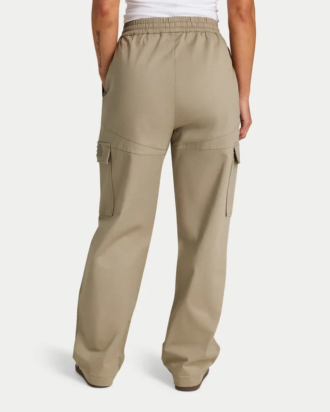 Damen-Cargohose – Graugrün Damen-Cargohose – Graugrün