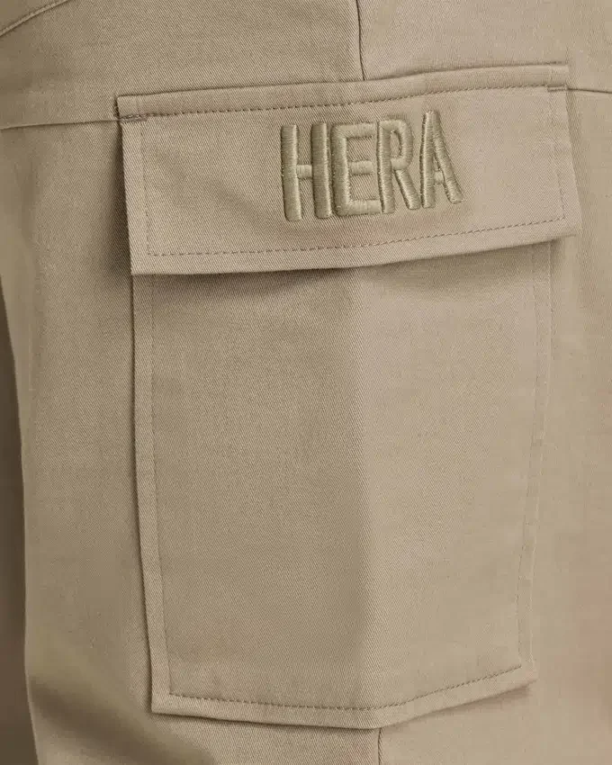 Damen-Cargohose – Graugrün Damen-Cargohose – Graugrün