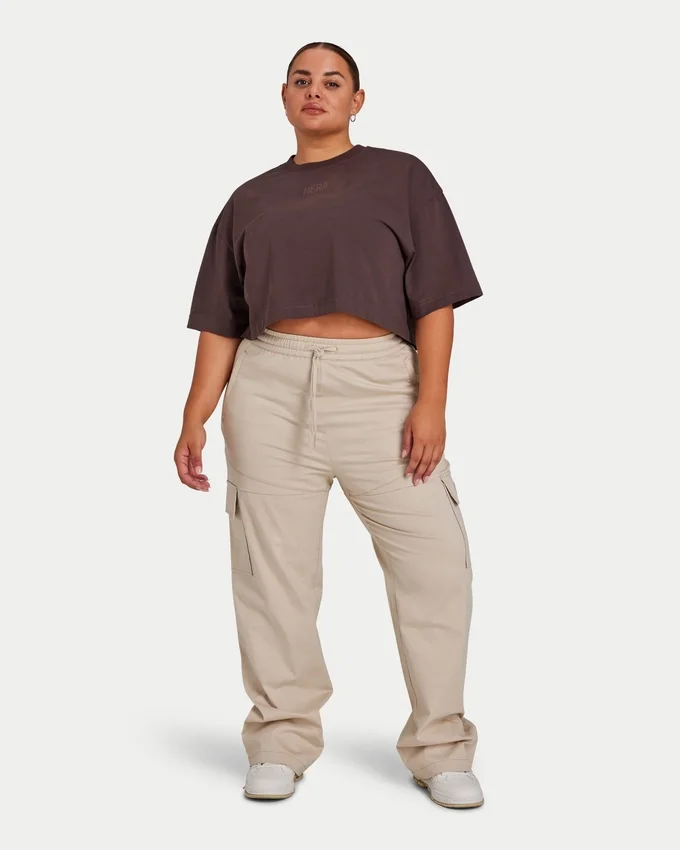 Damen-Cargohose – Oatmeal Damen-Cargohose – Oatmeal