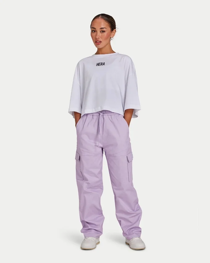 Damen-Cargohose – Spring Lilac Damen-Cargohose – Spring Lilac