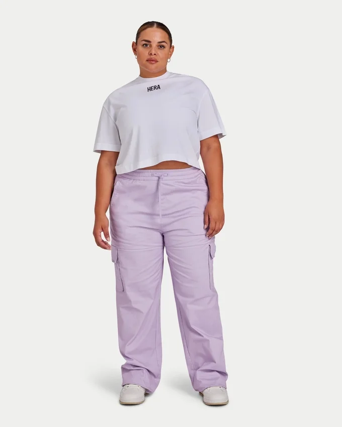 Damen-Cargohose – Spring Lilac Damen-Cargohose – Spring Lilac