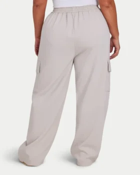 Damen-Cargohosen | Studio Cargo-Hose – Stone