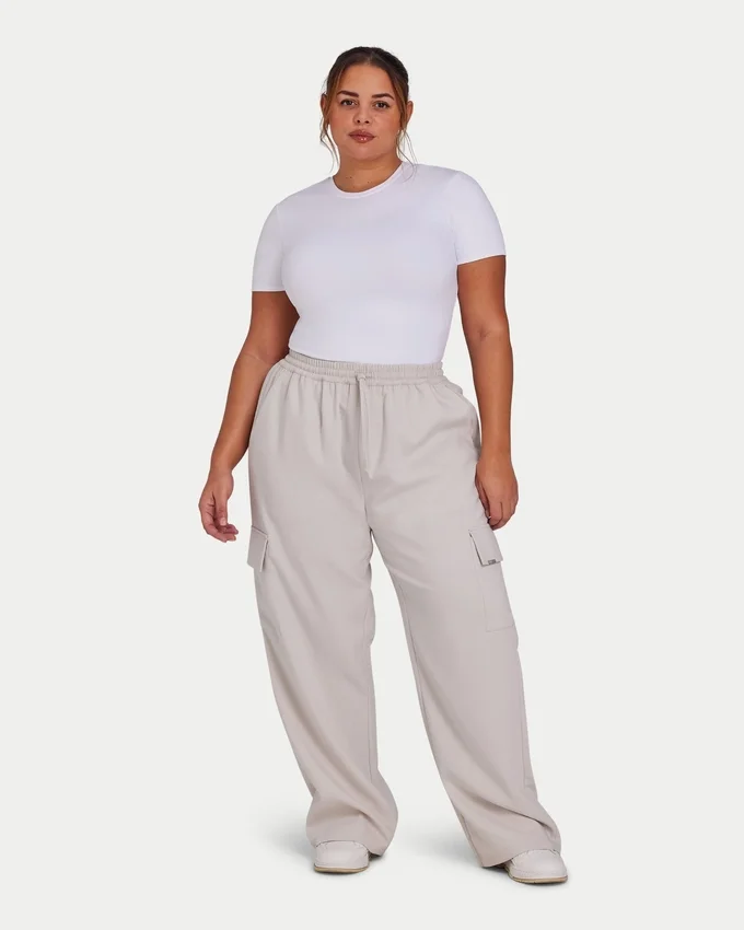 Damen-Cargohosen | Studio Cargo-Hose – Stone Damen-Cargohosen | Studio Cargo-Hose – Stone
