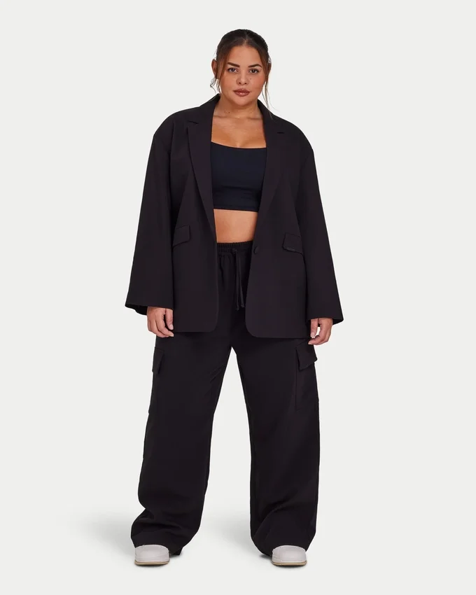 Damen-Cargohosen | Studio-Cargohose – schwarz Damen-Cargohosen | Studio-Cargohose – schwarz