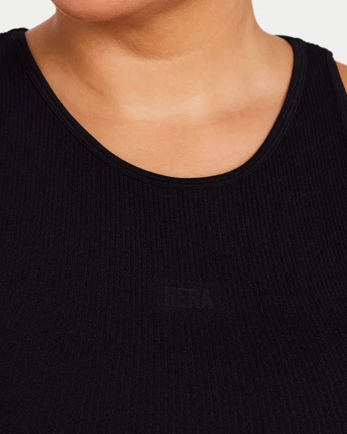 Damen-Crop-Top „Base Racer“ – schwarz Damen-Crop-Top „Base Racer“ – schwarz
