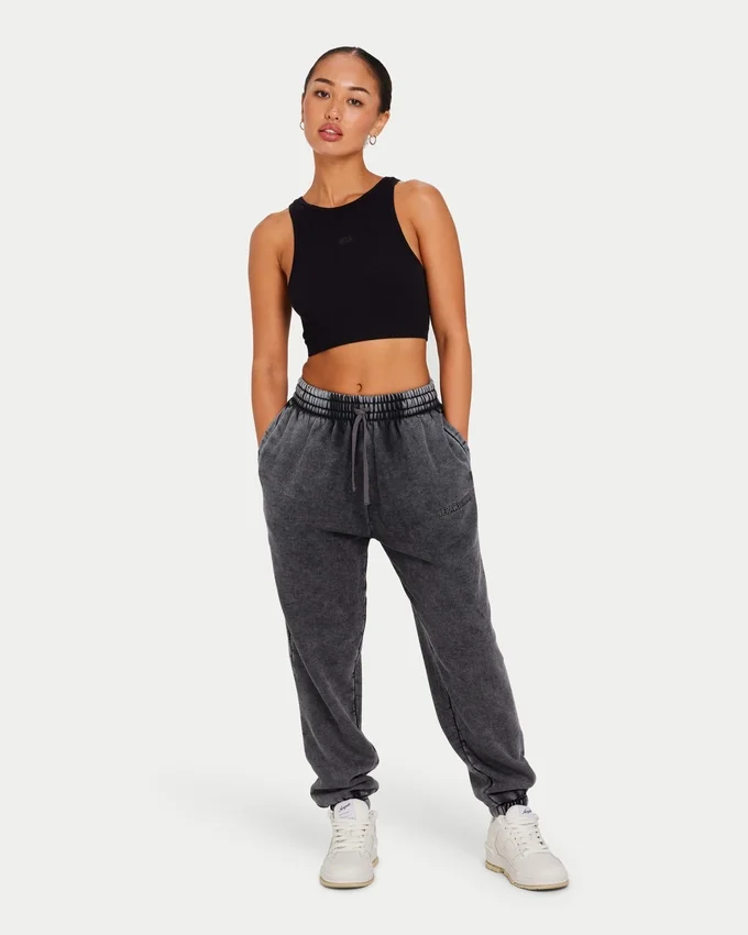 Damen-Crop-Top „Base Racer“ – schwarz Damen-Crop-Top „Base Racer“ – schwarz