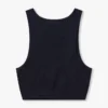 Damen-Crop-Top „Base Racer“ – schwarz Damen-Crop-Top „Base Racer“ – schwarz