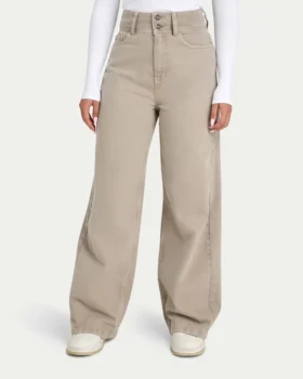 Damen-Denim-Jeans mit Weite – Stone