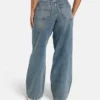 Damen-Denim-Jeans mit weitem Bein – Mid-Wash Damen-Denim-Jeans mit weitem Bein – Mid-Wash