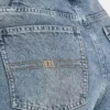 Damen-Denim-Jeans mit weitem Bein – Mid-Wash Damen-Denim-Jeans mit weitem Bein – Mid-Wash