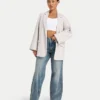 Damen-Denim-Jeans mit weitem Bein – Mid-Wash Damen-Denim-Jeans mit weitem Bein – Mid-Wash