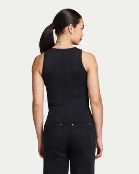 Damen-Essentials-Oberteil mit Knöpfen