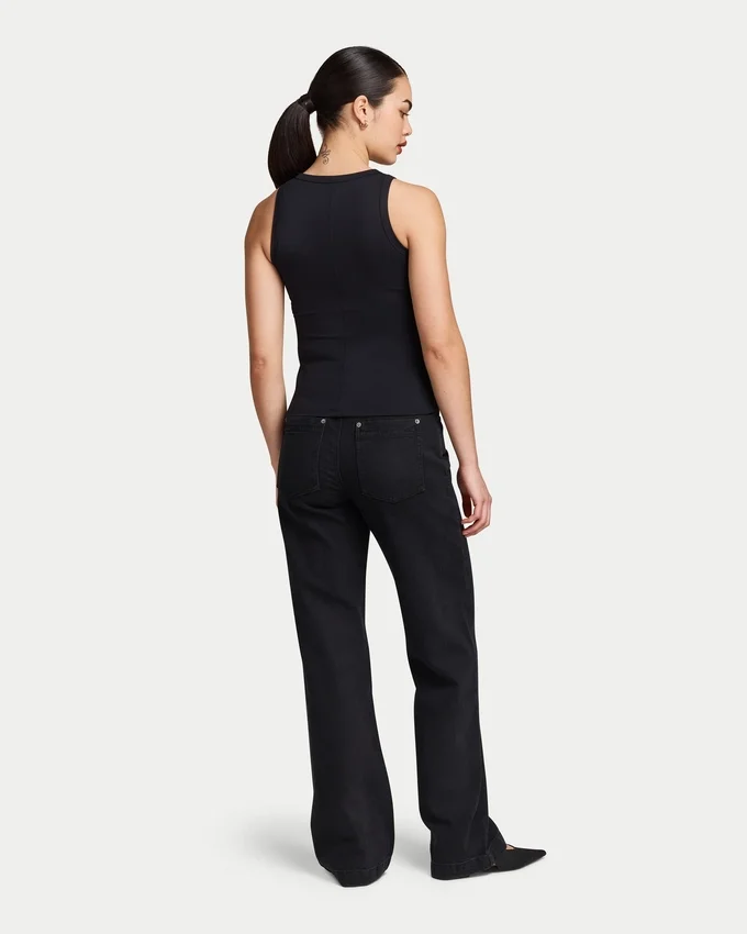 Damen-Essentials-Oberteil mit Knöpfen Damen-Essentials-Oberteil mit Knöpfen