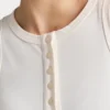 Damen-Essentials-Oberteil mit Knöpfen Damen-Essentials-Oberteil mit Knöpfen