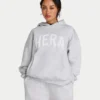 Damen-Hoodie „365“ in Oversize-Passform – grau meliert Damen-Hoodie „365“ in Oversize-Passform – grau meliert
