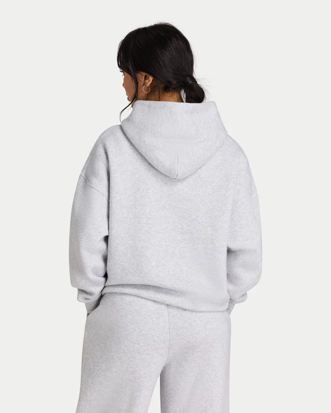 Damen-Hoodie „365“ in Oversize-Passform – grau meliert Damen-Hoodie „365“ in Oversize-Passform – grau meliert