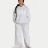 Damen-Hoodie „365“ in Oversize-Passform – grau meliert Damen-Hoodie „365“ in Oversize-Passform – grau meliert