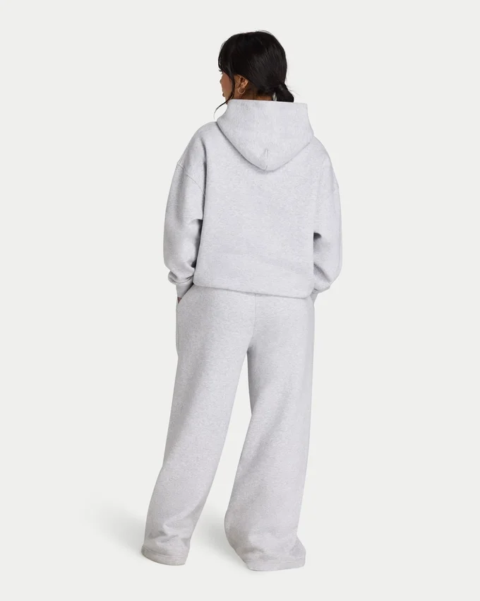 Damen-Hoodie „365“ in Oversize-Passform – grau meliert Damen-Hoodie „365“ in Oversize-Passform – grau meliert
