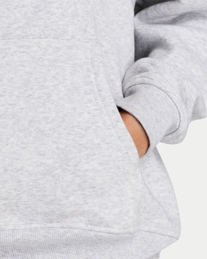 Damen-Hoodie „365“ in Oversize-Passform – grau meliert Damen-Hoodie „365“ in Oversize-Passform – grau meliert