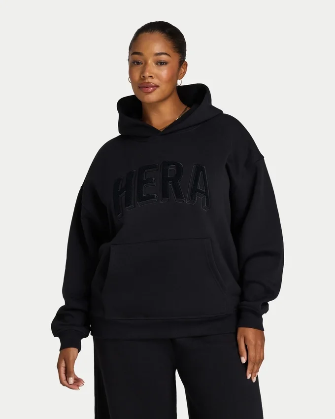 Damen-Hoodie „365“ in Oversize-Passform – schwarz Damen-Hoodie „365“ in Oversize-Passform – schwarz