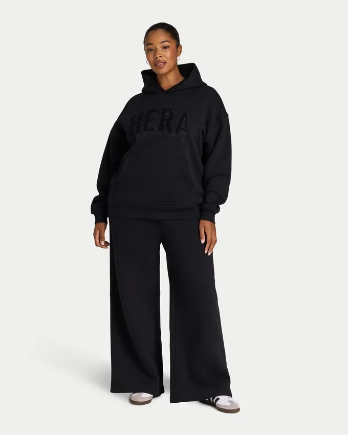 Damen-Hoodie „365“ in Oversize-Passform – schwarz Damen-Hoodie „365“ in Oversize-Passform – schwarz