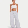 Damen-Jogginghose „Collective“ mit weitem Bein – grau meliert Damen-Jogginghose „Collective“ mit weitem Bein – grau meliert