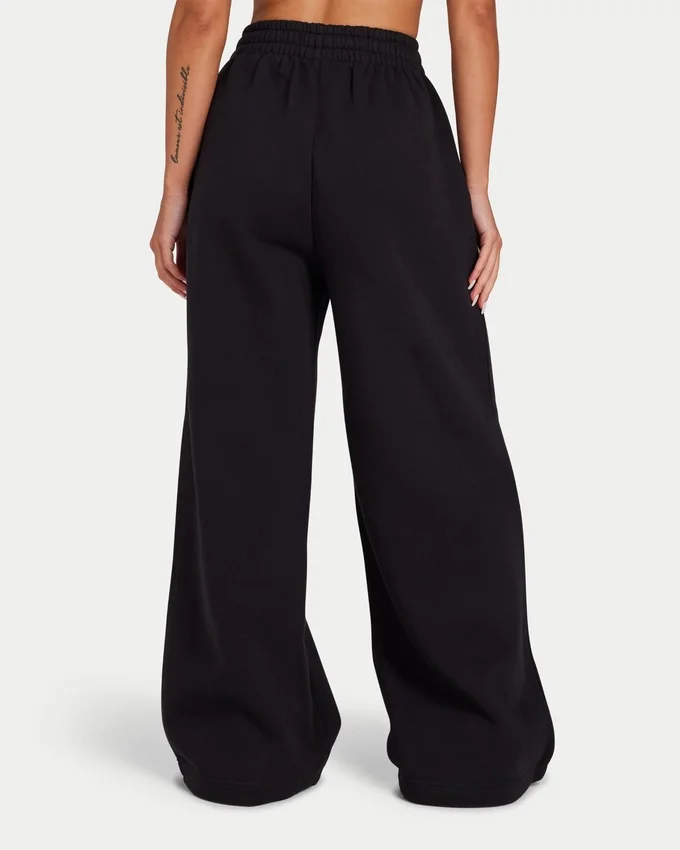 Damen-Jogginghose „Collective“ mit weitem Bein – schwarz Damen-Jogginghose „Collective“ mit weitem Bein – schwarz