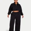 Damen-Jogginghose „Collective“ mit weitem Bein – schwarz Damen-Jogginghose „Collective“ mit weitem Bein – schwarz