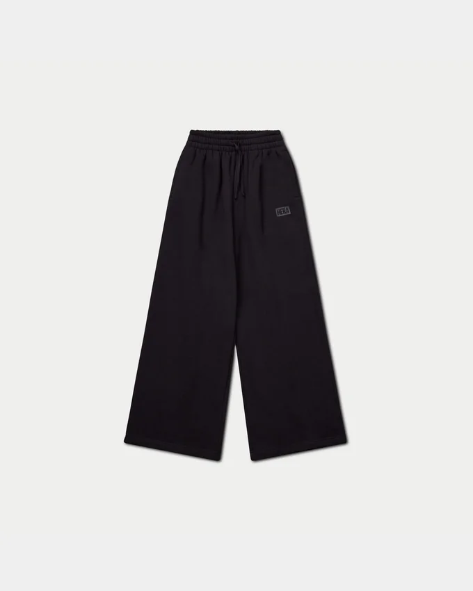 Damen-Jogginghose „Collective“ mit weitem Bein – schwarz Damen-Jogginghose „Collective“ mit weitem Bein – schwarz