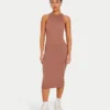 Damen-Midi-Kleid „Base Racer“ – Eichelbraun Damen-Midi-Kleid „Base Racer“ – Eichelbraun