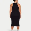 Damen-Midi-Kleid „Base Racer“ – schwarz Damen-Midi-Kleid „Base Racer“ – schwarz