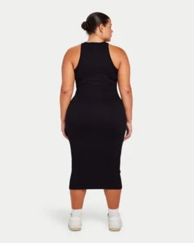 Damen-Midi-Kleid „Base Racer“ – schwarz
