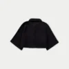 Damen-Resort-Crop-Shirt – schwarz Damen-Resort-Crop-Shirt – schwarz