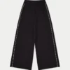 Damen-Studio-Hose mit weitem Bein Damen-Studio-Hose mit weitem Bein