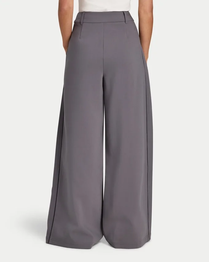 Damen-Studio-Hose mit weitem Bein Damen-Studio-Hose mit weitem Bein