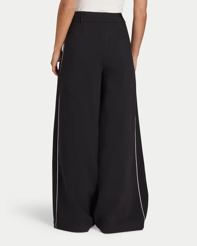 Damen-Studio-Hose mit weitem Bein Damen-Studio-Hose mit weitem Bein