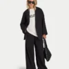 Damen-Studio-Hose mit weitem Bein Damen-Studio-Hose mit weitem Bein