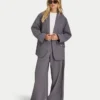 Damen-Studio-Hose mit weitem Bein Damen-Studio-Hose mit weitem Bein