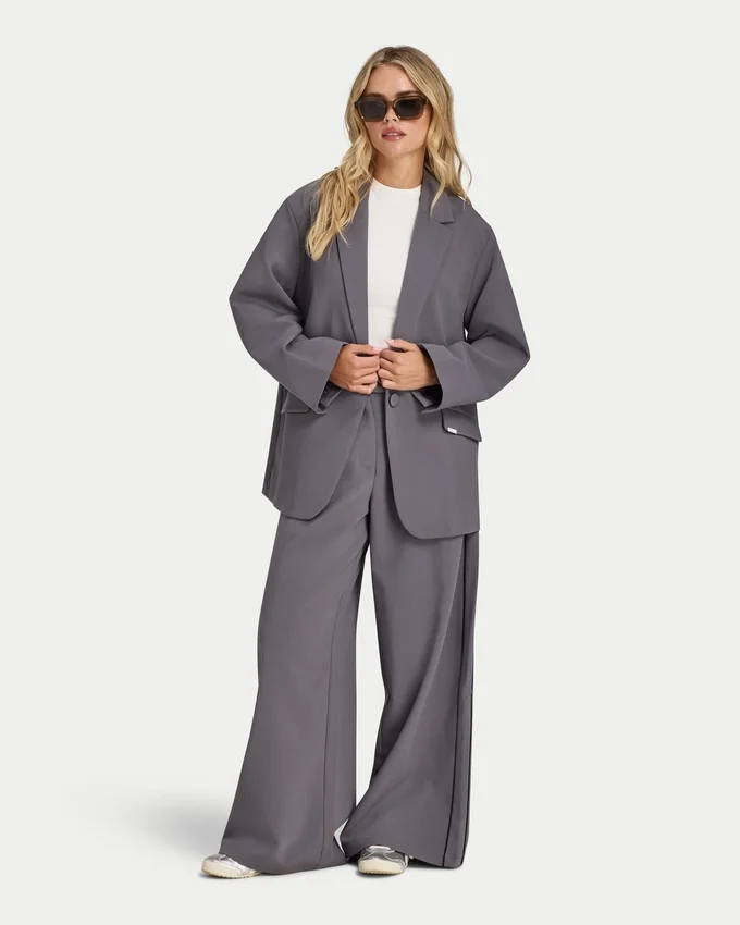 Damen-Studio-Hose mit weitem Bein Damen-Studio-Hose mit weitem Bein