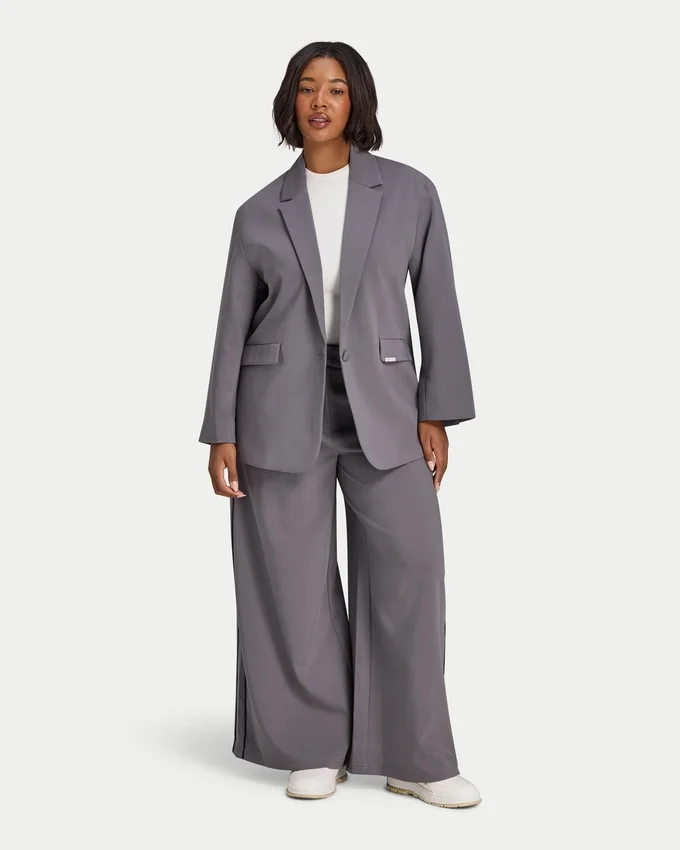 Damen-Studio-Hose mit weitem Bein Damen-Studio-Hose mit weitem Bein