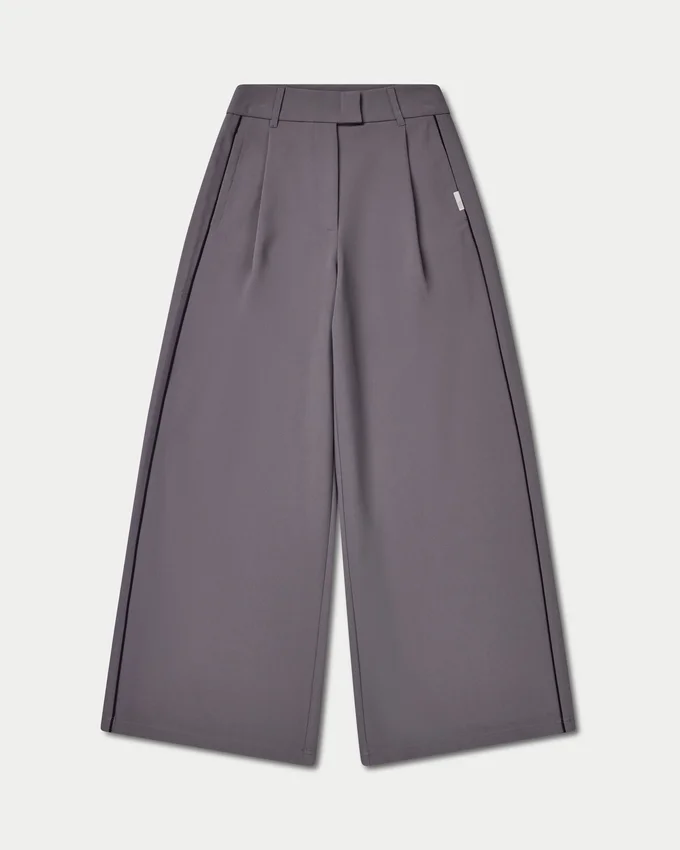 Damen-Studio-Hose mit weitem Bein Damen-Studio-Hose mit weitem Bein